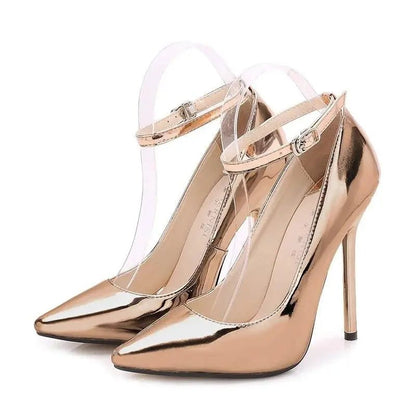 Blue ankle strap heel - Dikova
