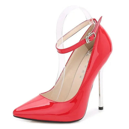Blue ankle strap heel - Dikova