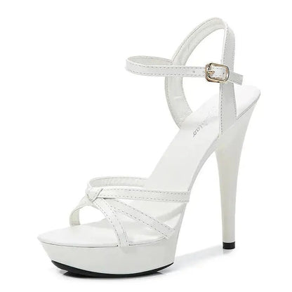 Blush pink ankle strap heel - Dikova