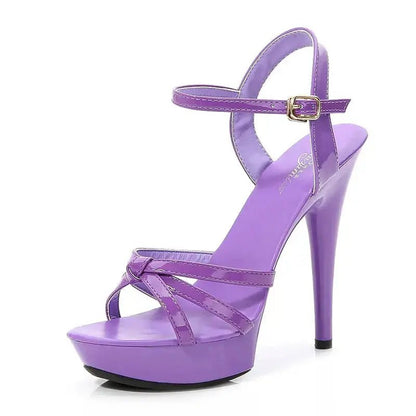 Blush pink ankle strap heel - Dikova