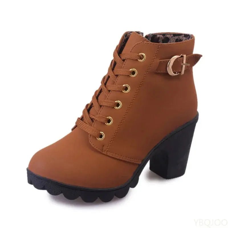 Chunky Heel Ankle Boot - Dikova