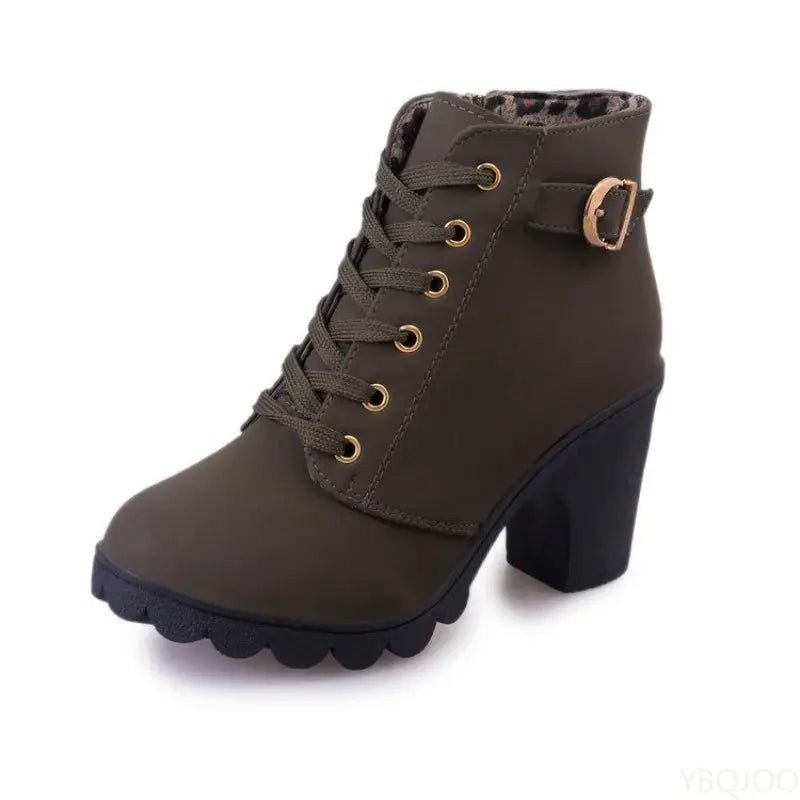 Chunky Heel Ankle Boot - Dikova