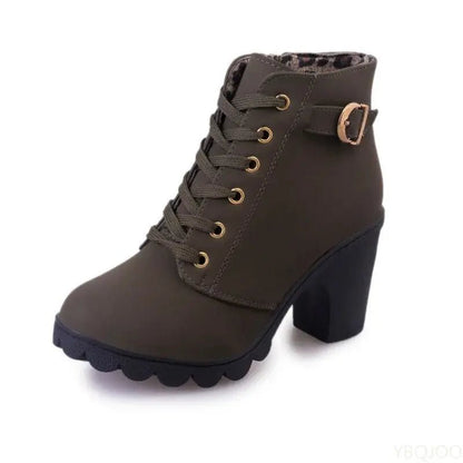 Chunky Heel Ankle Boot - Dikova
