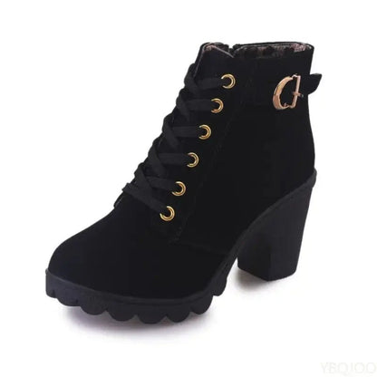 Chunky Heel Ankle Boot - Dikova