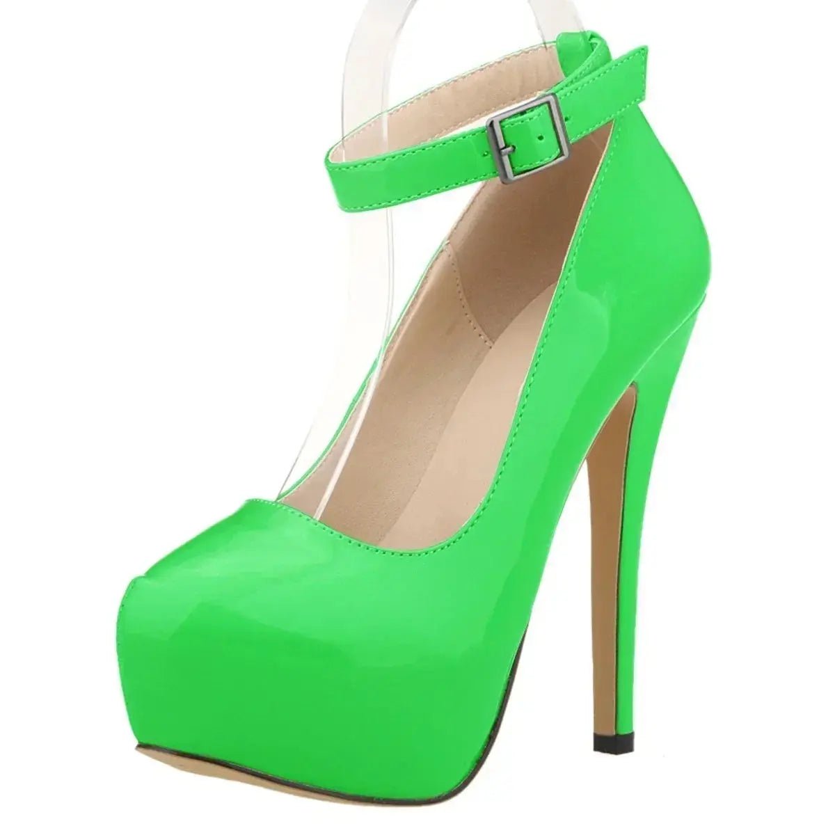 Closed toe ankle strap high heel - Dikova
