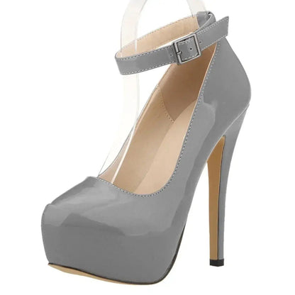 Closed toe ankle strap high heel - Dikova