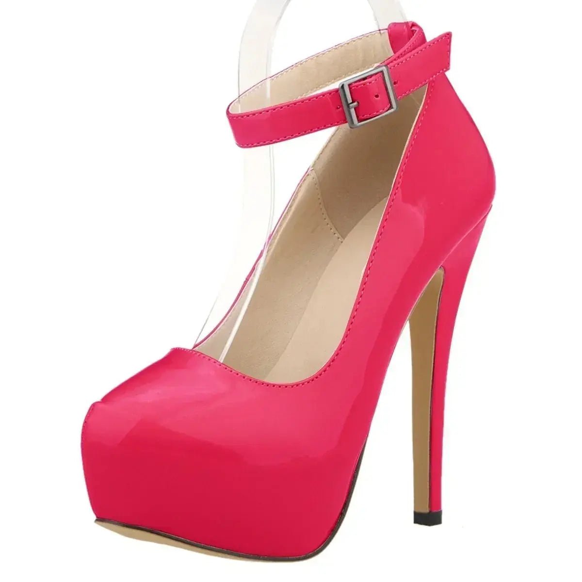 Closed toe ankle strap high heel - Dikova
