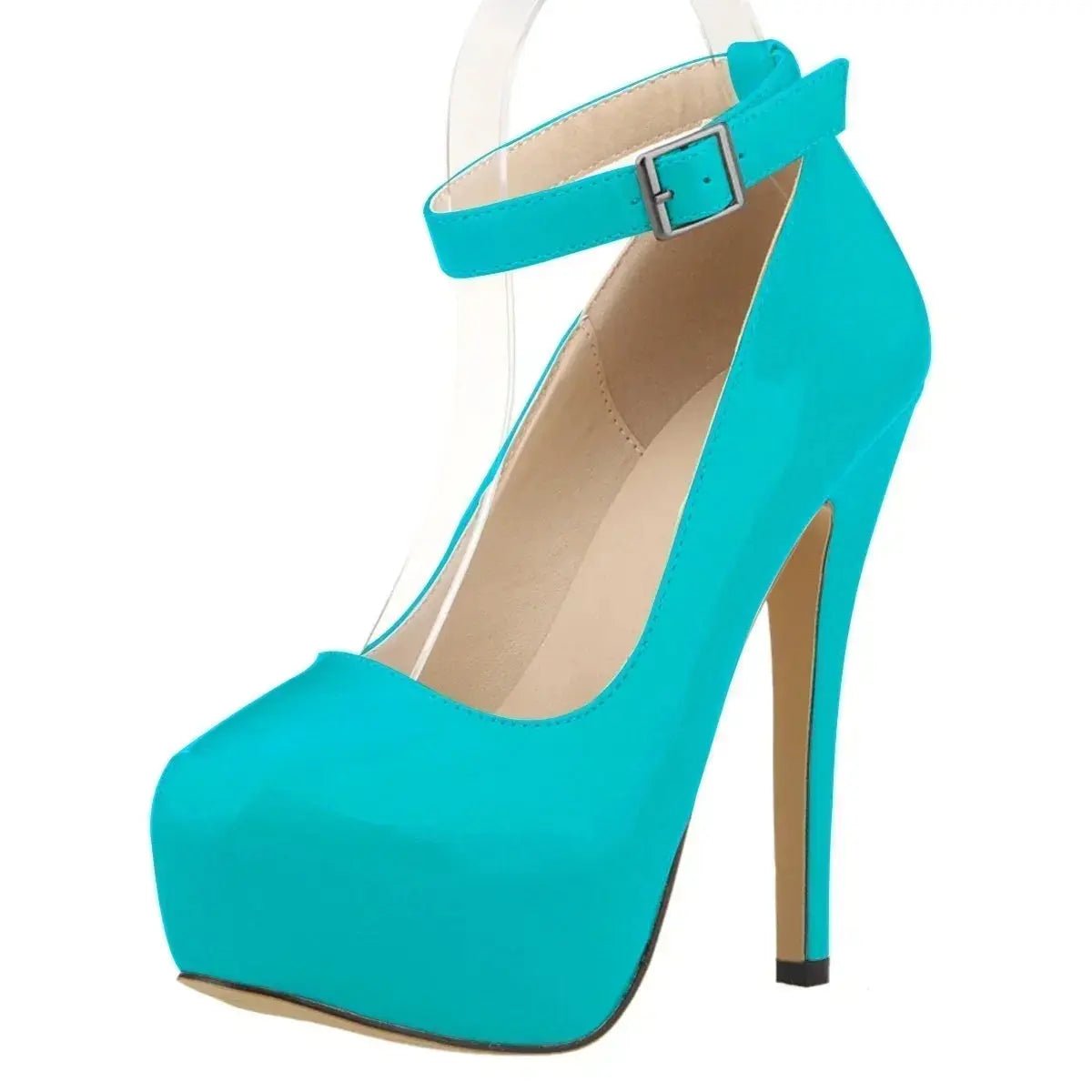 Closed toe ankle strap high heel - Dikova