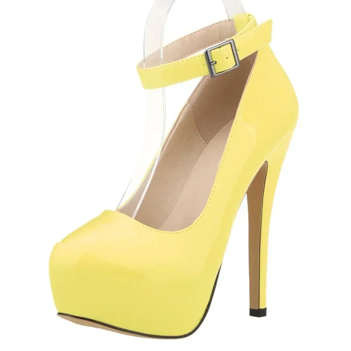 Closed toe ankle strap high heel - Dikova