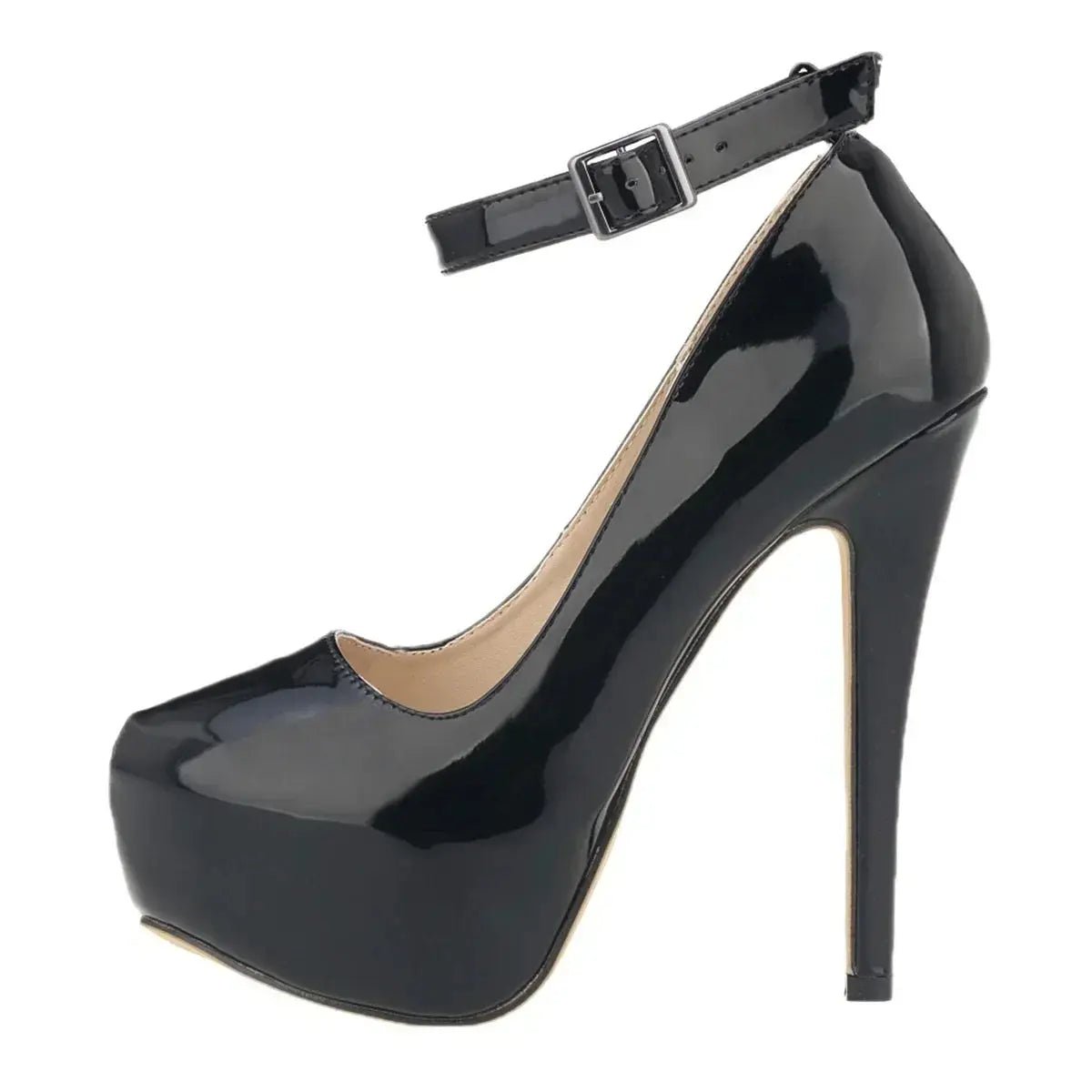 Closed toe ankle strap high heel - Dikova