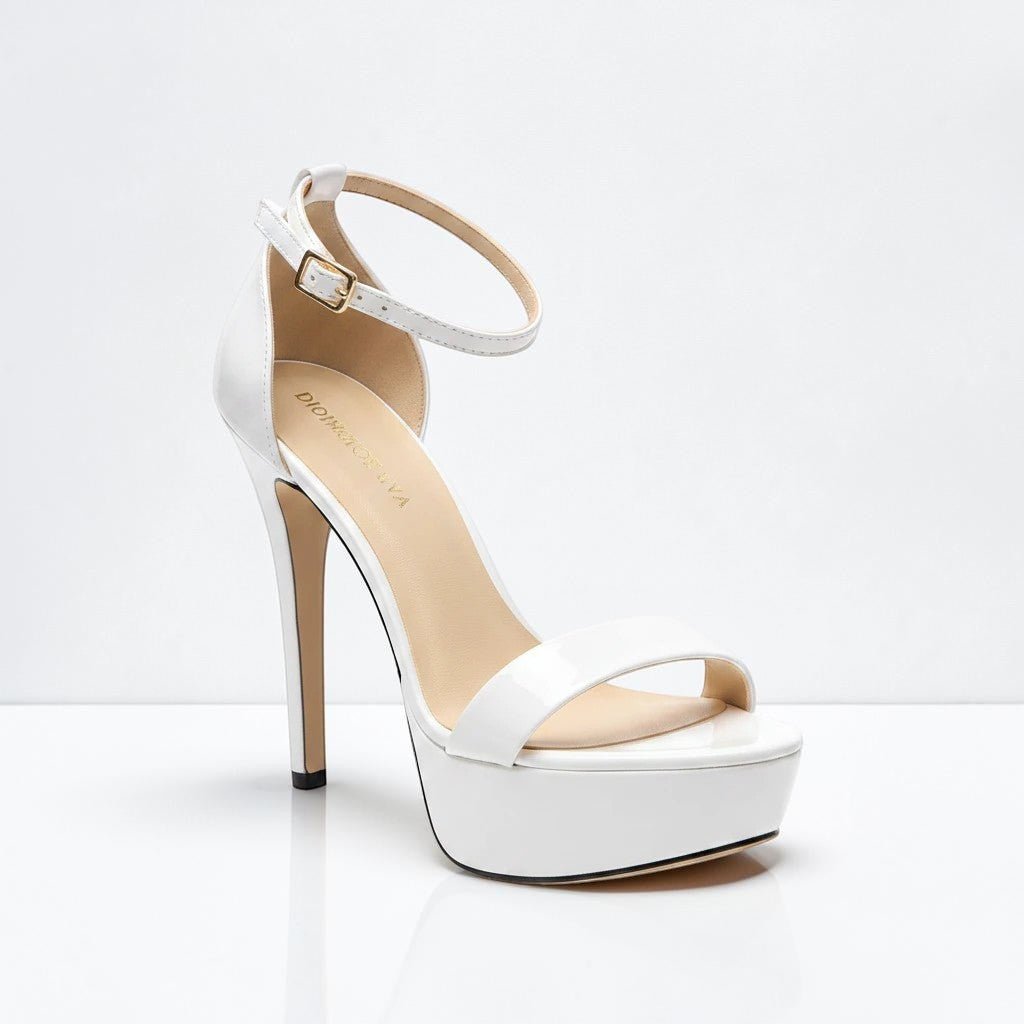Cobalt Blue Ankle Strap Heel - Dikova