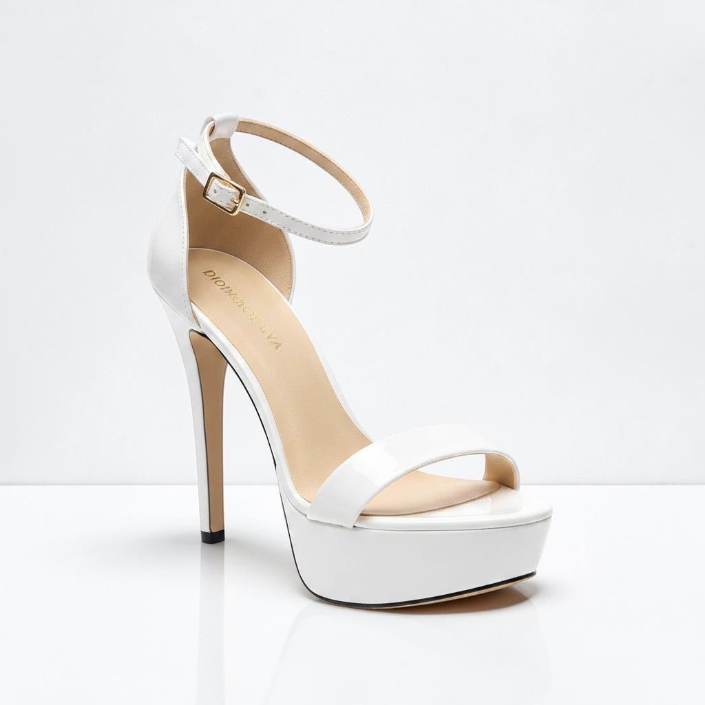 Cobalt Blue Ankle Strap Heel - Dikova