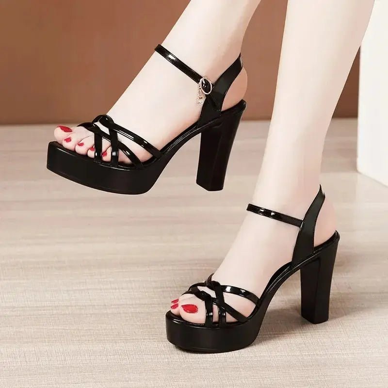 Colter Ankle Strap Heel - Dika Studio