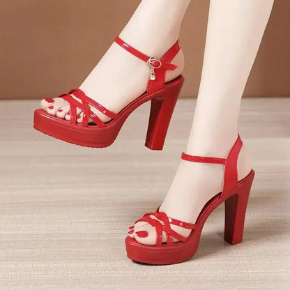Colter Ankle Strap Heel - Dika Studio