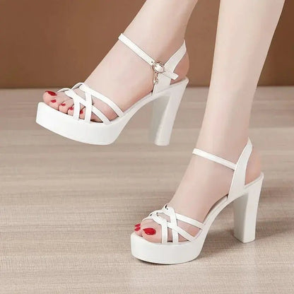 Colter Ankle Strap Heel - Dika Studio