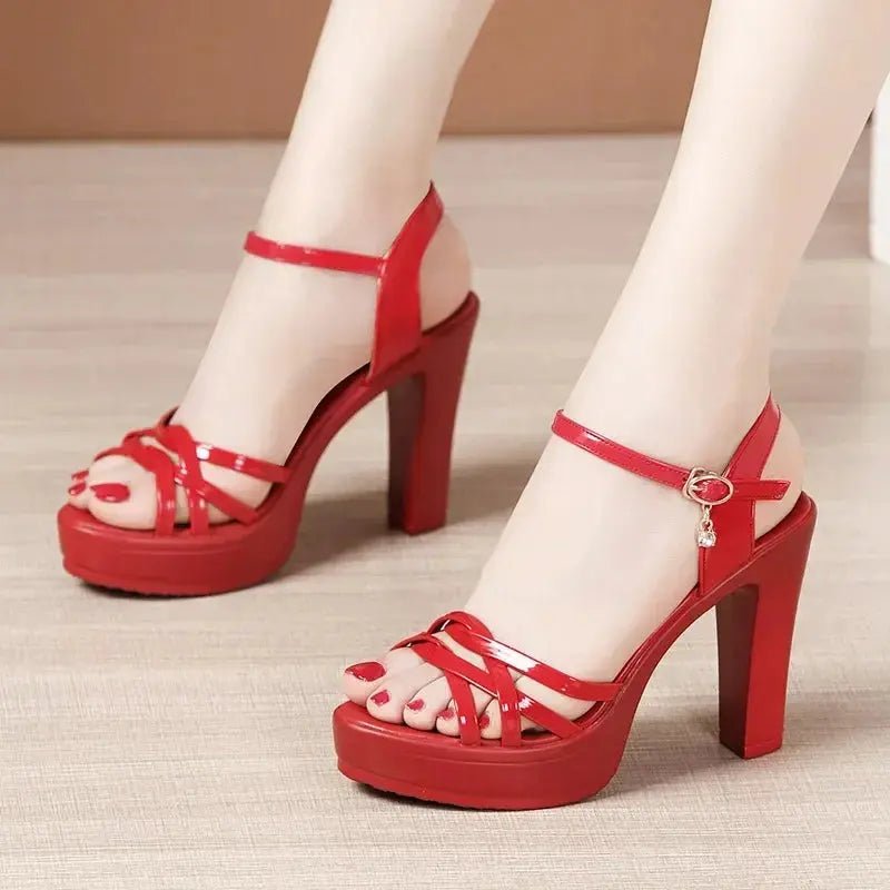 Colter Ankle Strap Heel - Dika Studio