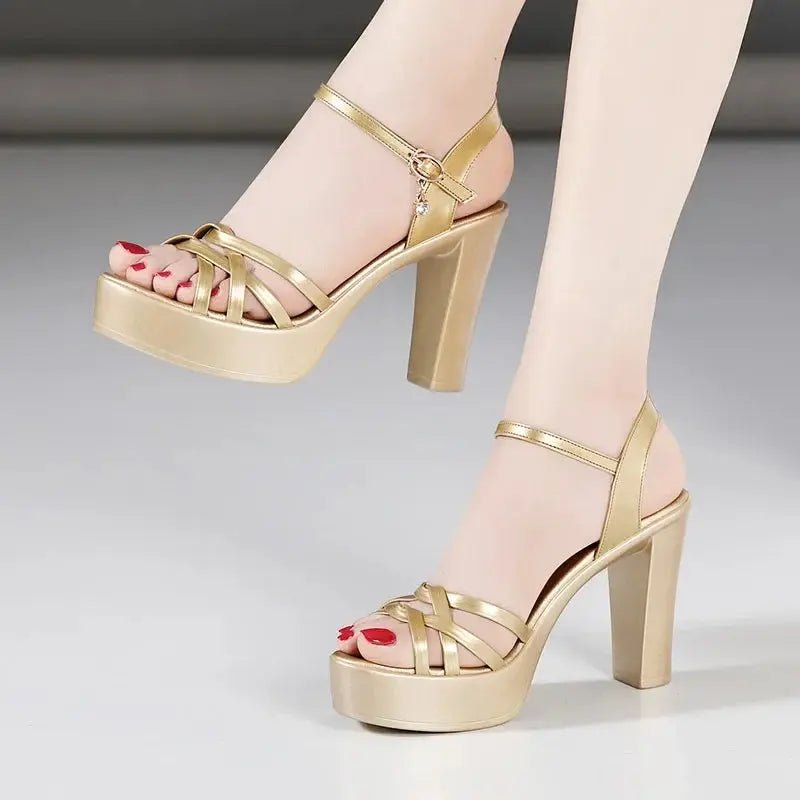 Colter Ankle Strap Heel - Dika Studio