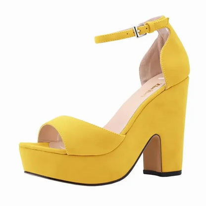 Dark red ankle strap heel - Dikova