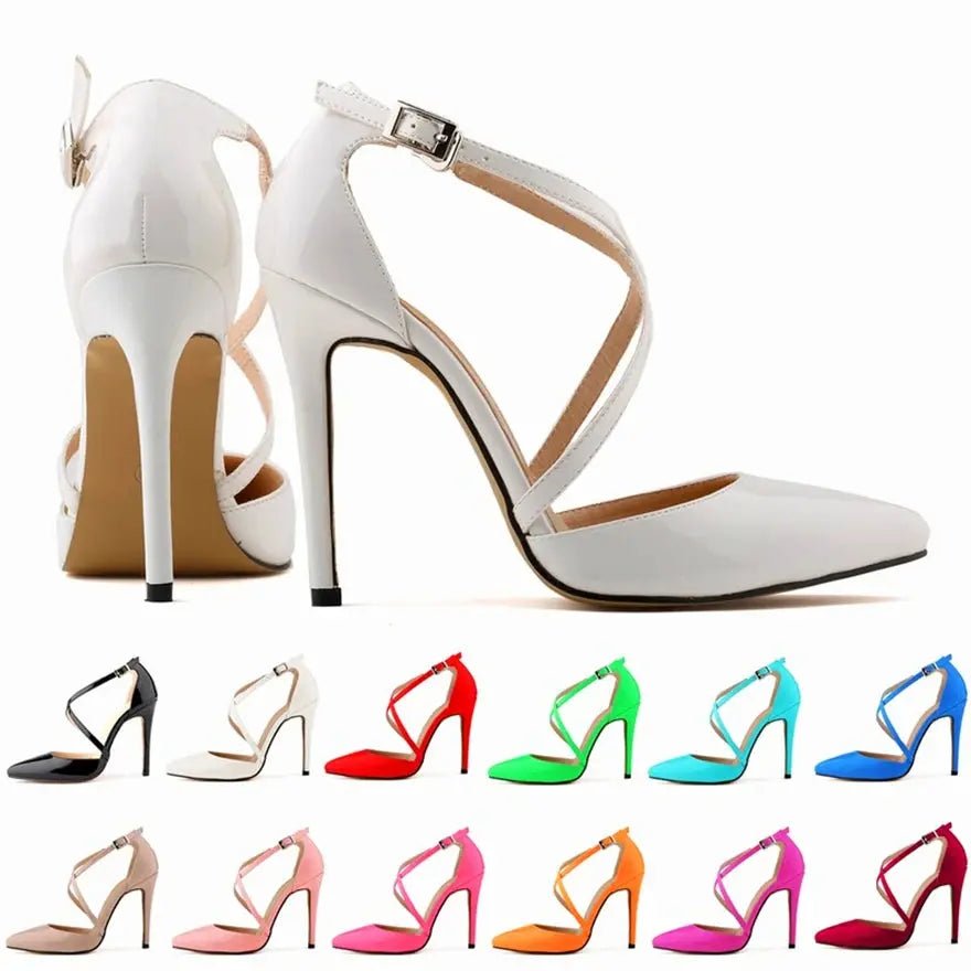 D'orsay heel with ankle strap - Dikova