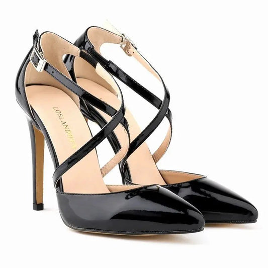 D'orsay heel with ankle strap - Dikova