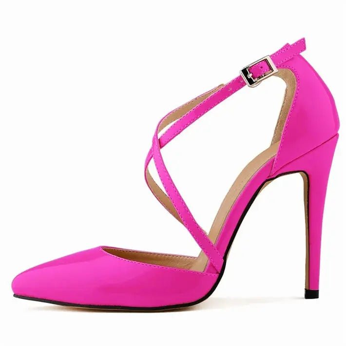D'orsay heel with ankle strap - Dikova