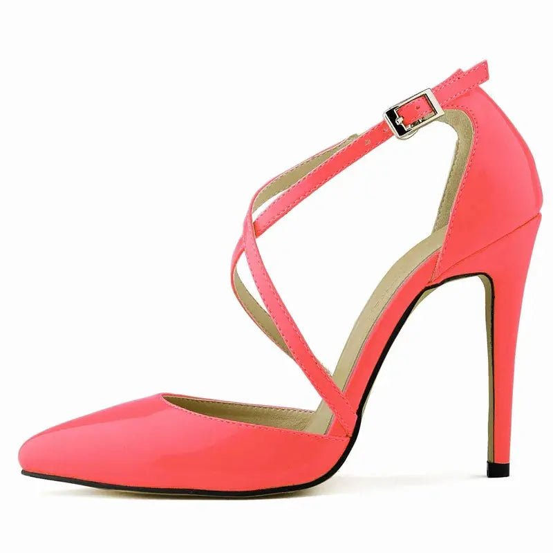 D'orsay heel with ankle strap - Dikova