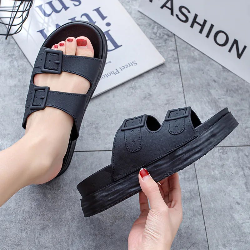 Double strap platform sandals women - Dikova