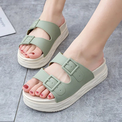 Double strap platform sandals women - Dikova