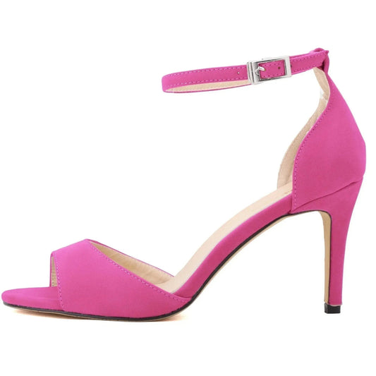 Fuchsia Ankle Strap Heel - Dikova