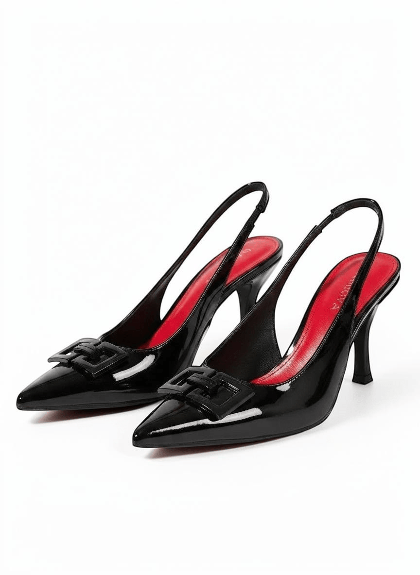 Kitten Thin High ankle strap heels Heels - Dikova