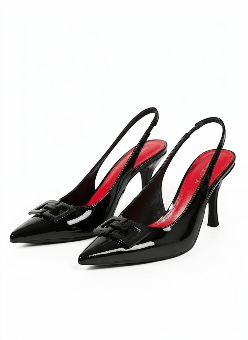 Kitten Thin High ankle strap heels Heels - Dikova