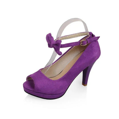 Lavender Ankle Strap Heel - Dikova
