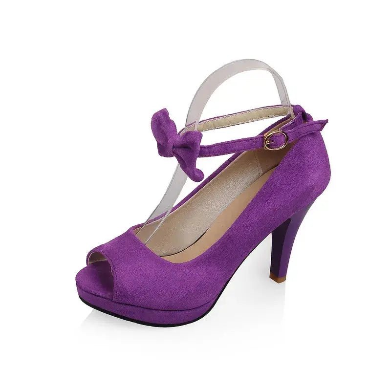 Lavender Ankle Strap Heel - Dikova