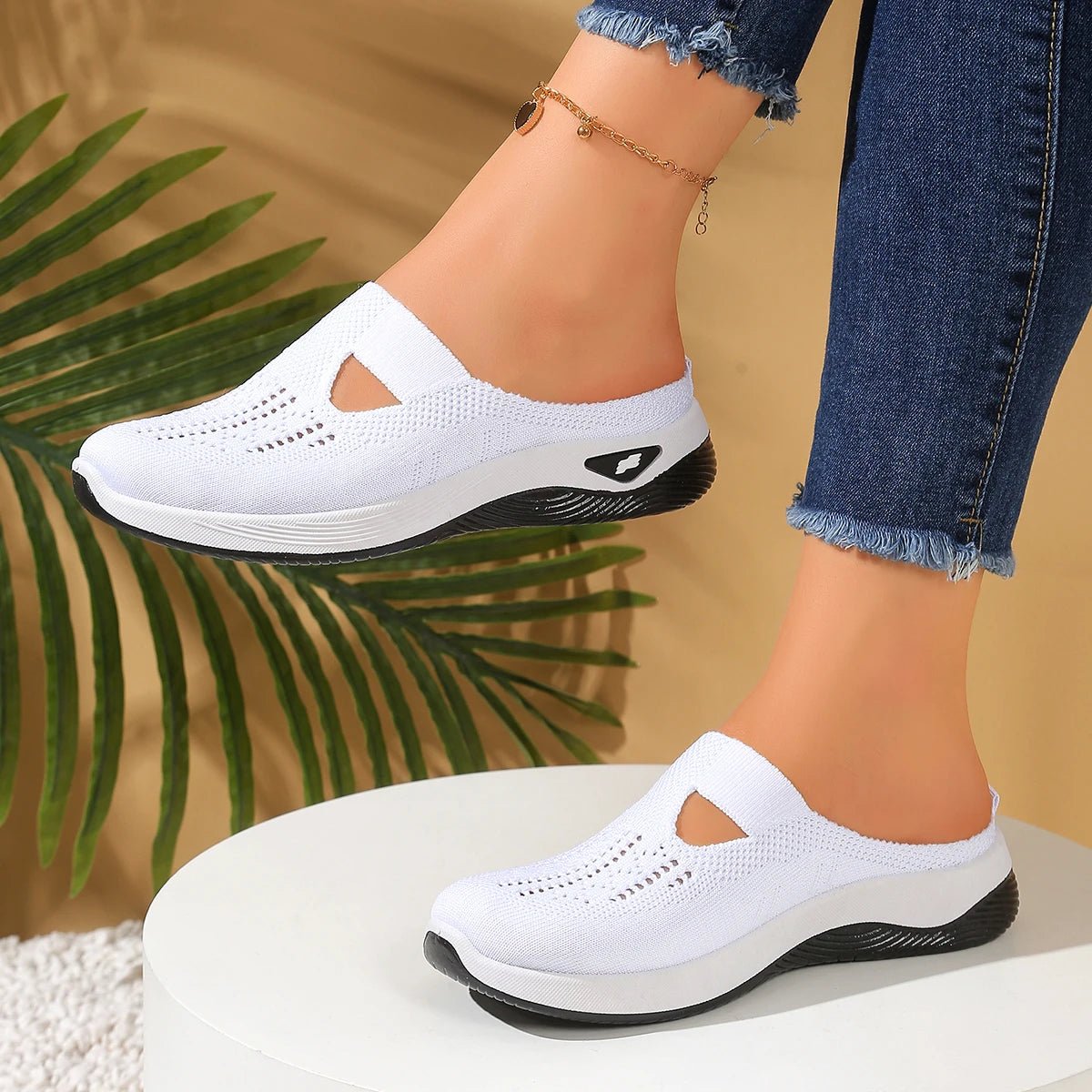 Mesh slip on mule sneakers - Dikova
