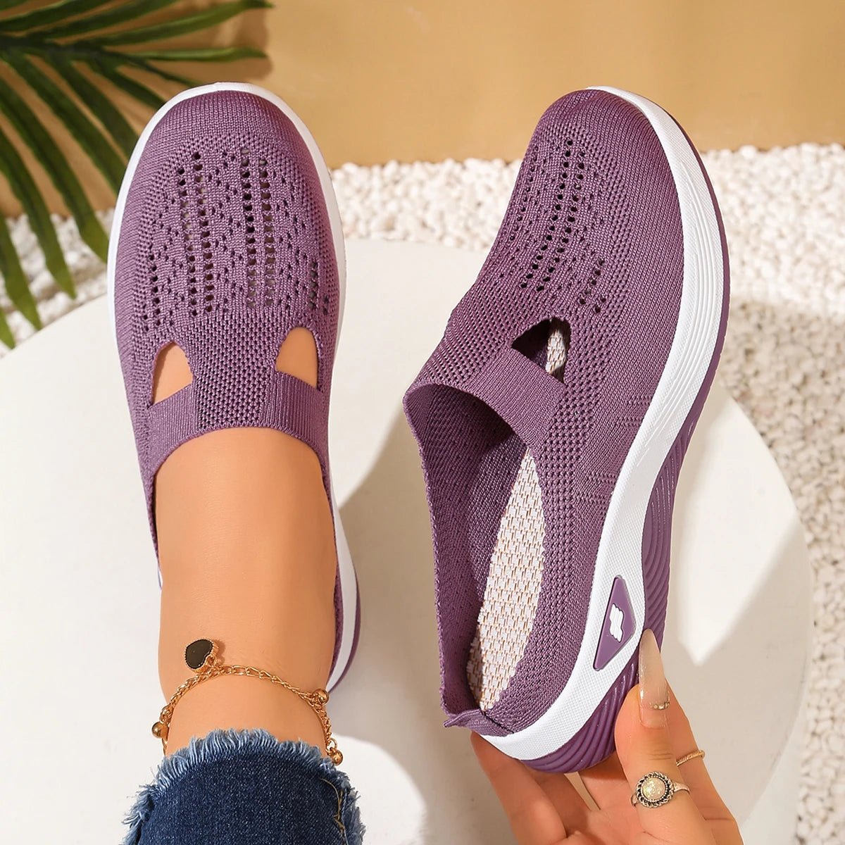 Mesh slip on mule sneakers - Dikova