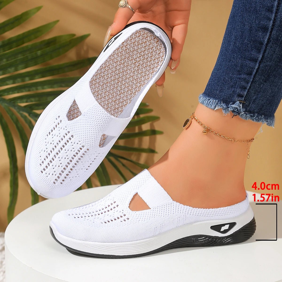 Mesh slip on mule sneakers - Dikova