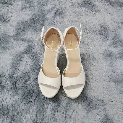 Nude ankle strap heel - Dikova
