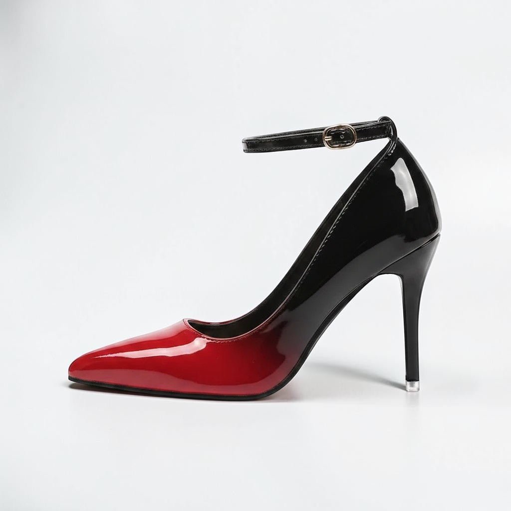 Patent Leather Ankle Strap heels - Dikova