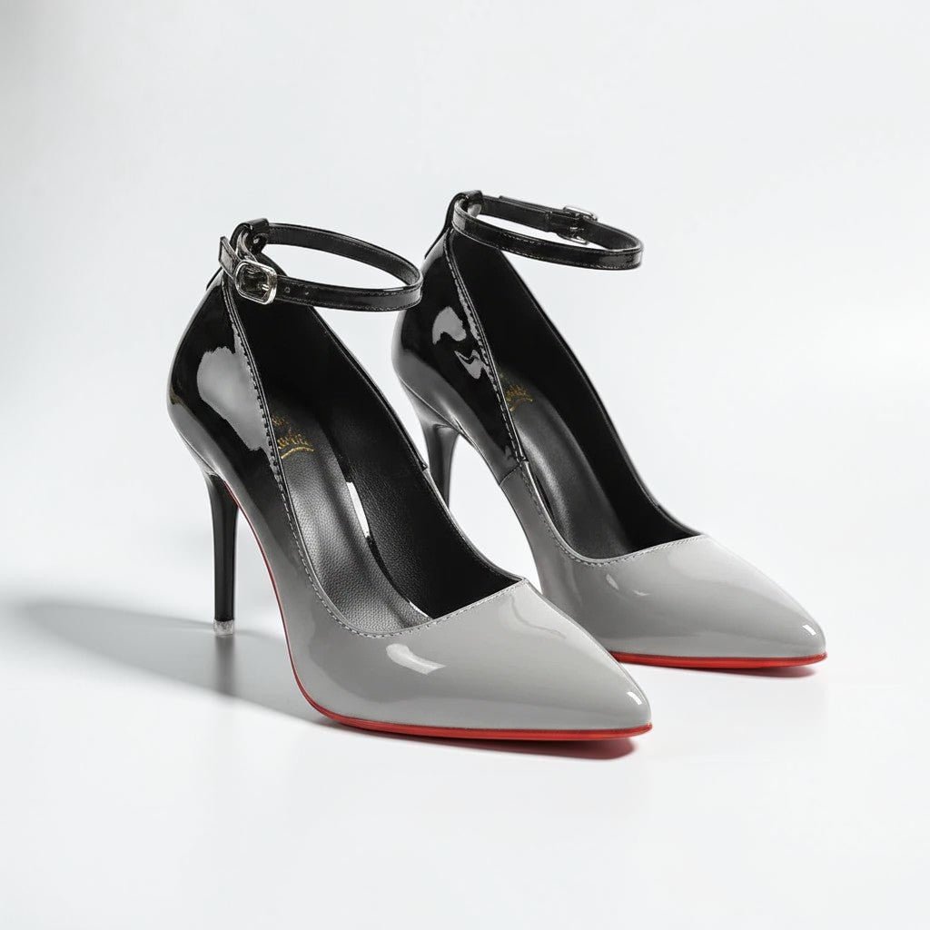 Patent Leather Ankle Strap heels - Dikova
