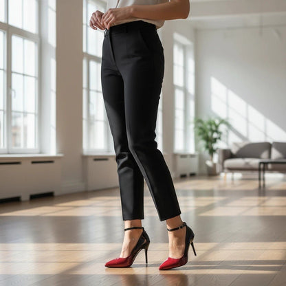 Patent Leather Ankle Strap heels - Dikova