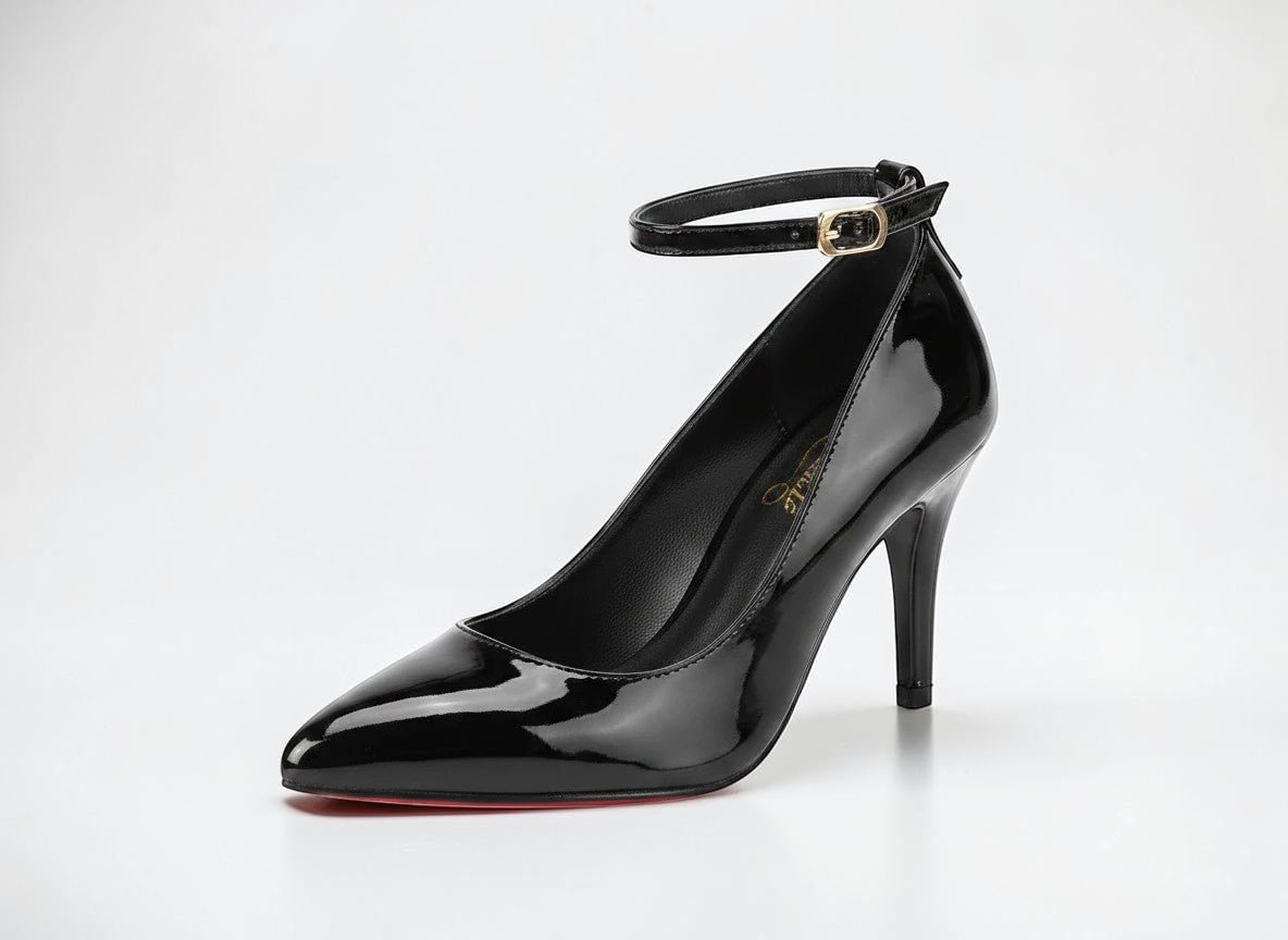Patent Leather Ankle Strap heels - Dikova