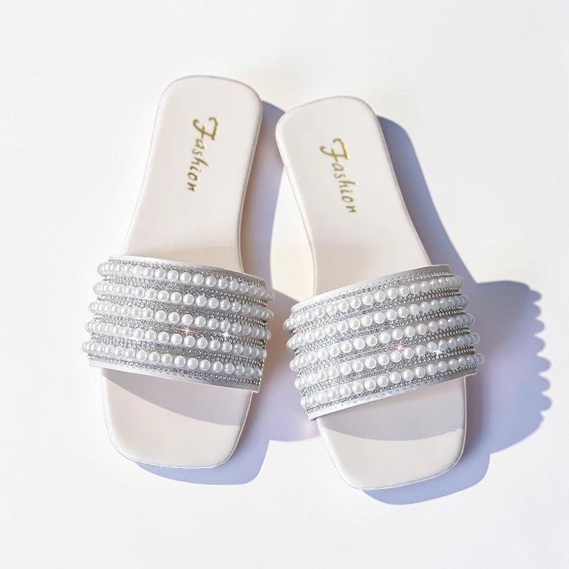 Pearl flat slides - Dikova