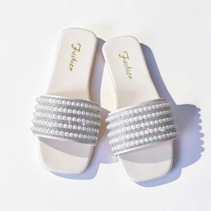Pearl flat slides - Dikova