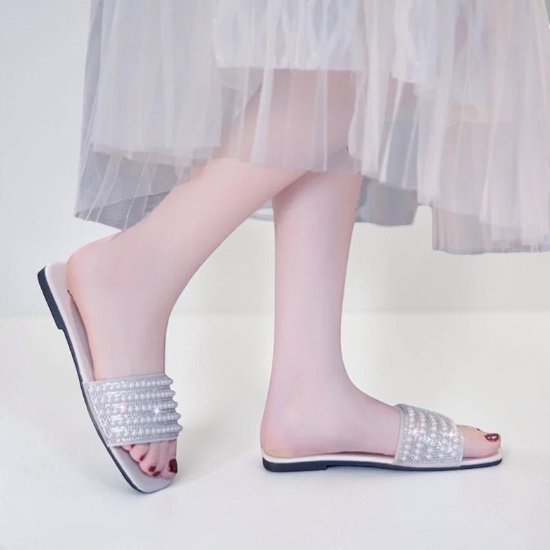 Pearl flat slides - Dikova