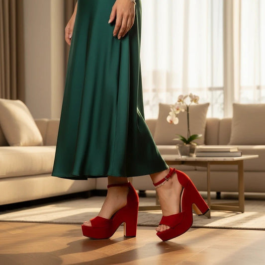Peep Toe Sandals Platform shoes - Dikova