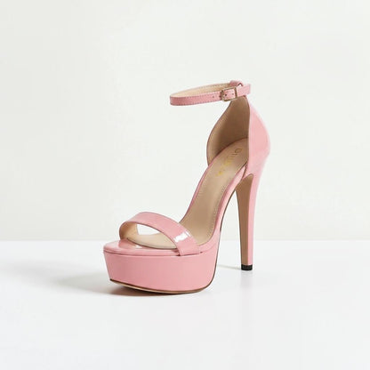 Pink ankle strap high heel - Dikova