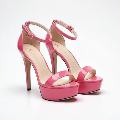 Pink ankle strap high heel - Dikova