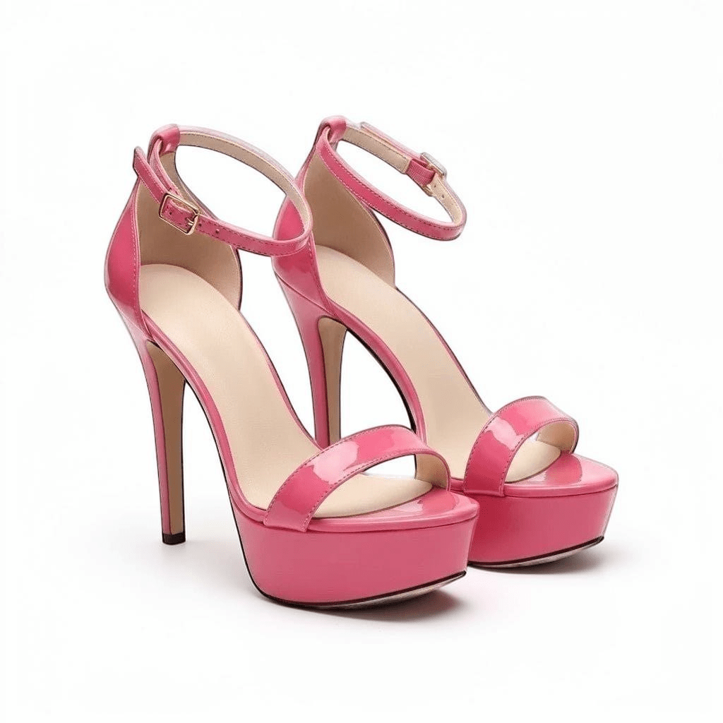 Pink ankle strap high heel - Dikova