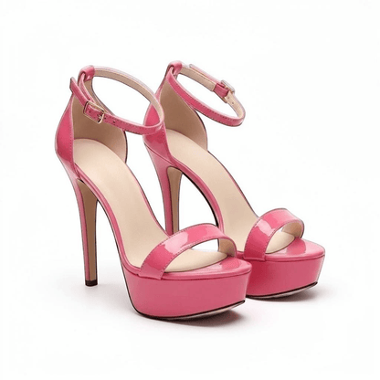 Pink ankle strap high heel - Dikova