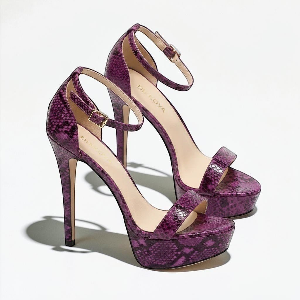 Pink ankle strap high heel - Dikova